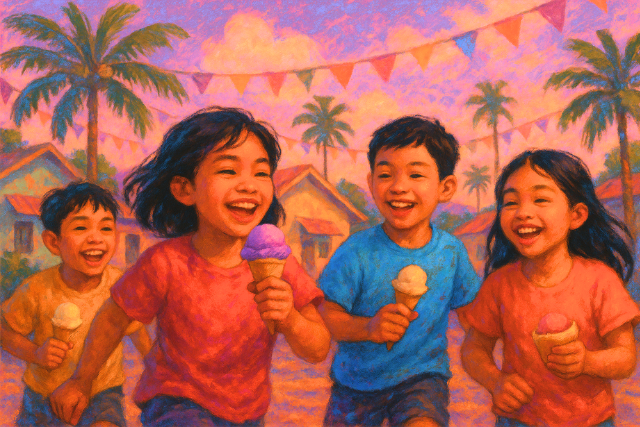 As belas perdas de uma infância se mudaram para as Filipinas