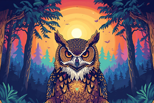 A grande coruja com chifres que me tirou do esgotamento